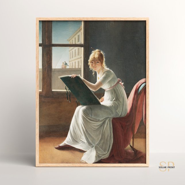 Marie-Denise Villers Young Woman Zeichnend Gemälde Poster (Von Creator hochgeladen)
