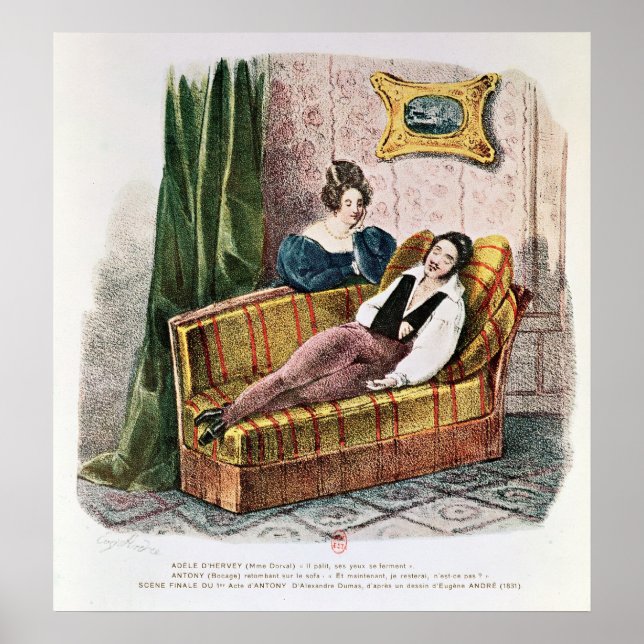 Marie Dorval in der Rolle von Adele d'Hervey Poster (Vorne)