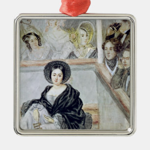 Marie Duplessis am Theater Silbernes Ornament