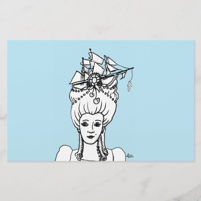 Marie durch das Seewunderliche Briefpapier (Vorderseite)