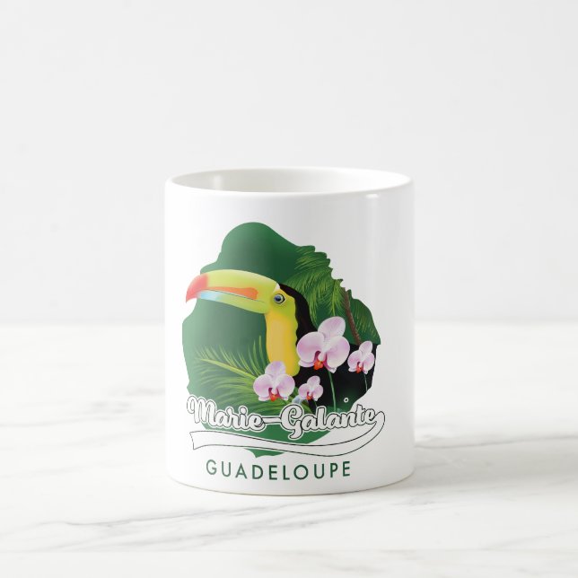Marie Galante Guadeloupe Logo Kaffeetasse (Mittel)