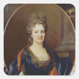 Marie Gänseblümchen Arouet, c.1700 Quadratischer Aufkleber