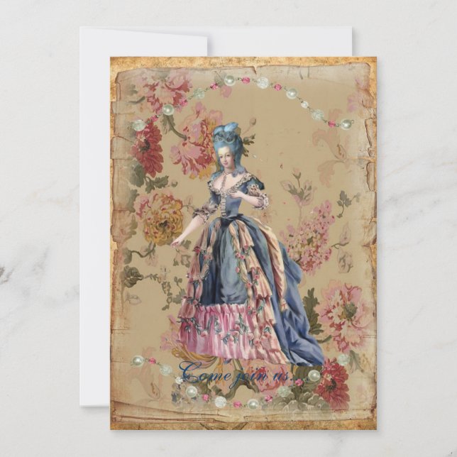 Marie in blau einladung (Vorderseite)