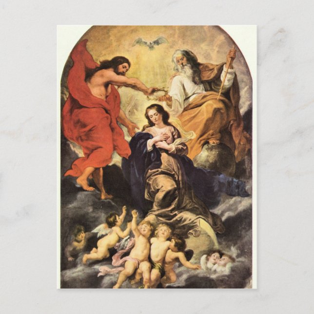 Marie-Krönung von Paul Rubens Postkarte (Vorderseite)