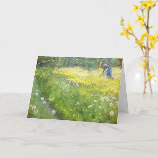 Marie Krøyer im Garten in Skagen-PS Kroyer Karte