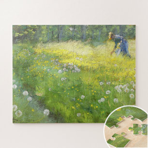 Marie Krøyer im Garten in Skagen-PS Kroyer Puzzle