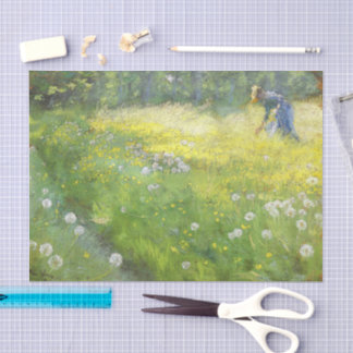 Marie Krøyer in the Garden at Skagen-PS Kroyer Seidenpapier