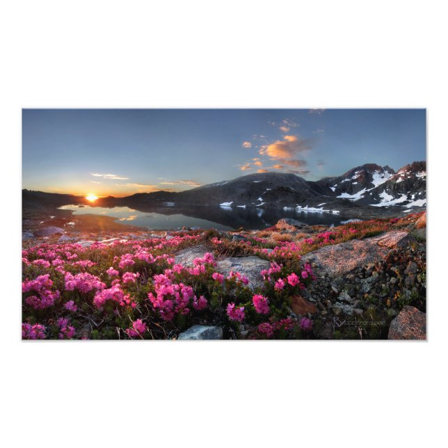 Marie Lakes Sunrise 2 - John Muir Trail - Sierra Fotodruck (Vorne)