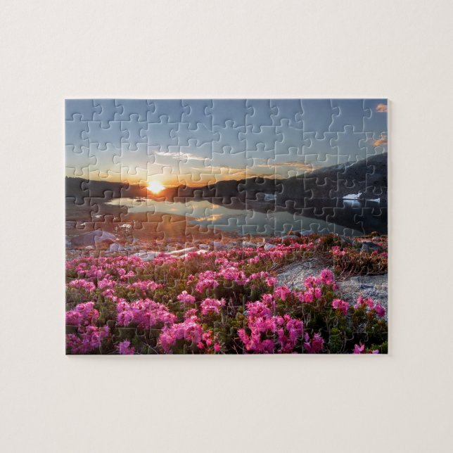 Marie Lakes Sunrise - John Muir Trail - Ansel Adam Puzzle (Horizontal)