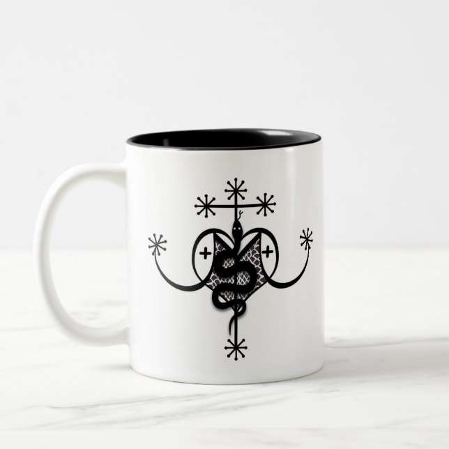 Marie-Laveau-Veve-Tasse Zweifarbige Tasse (Links)