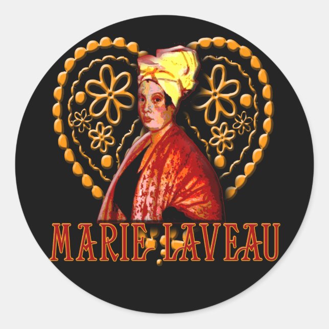 Marie Laveau Voodoo Hohepriestes Runder Aufkleber (Vorderseite)