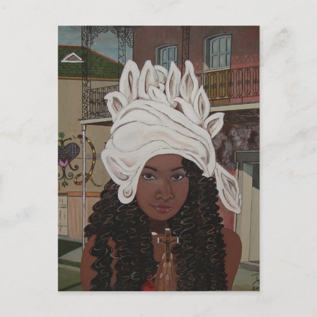 Marie Laveaux Postkarte (Vorderseite)
