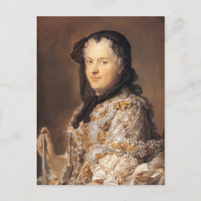Marie Leszczynska von Maurice Quentin de La Tour Postkarte (Vorderseite)
