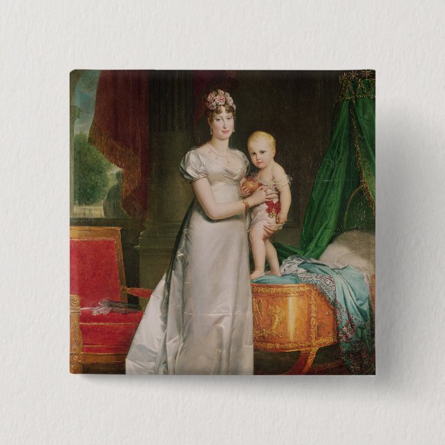 Marie Louise und der König von Rom Button (Vorderseite)