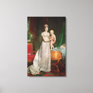 Marie Louise und der König von Rom Leinwanddruck