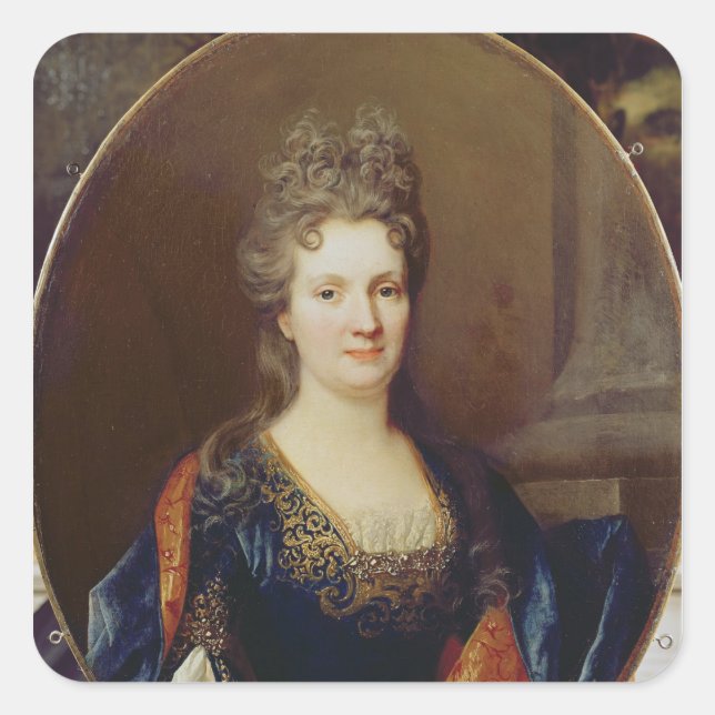 Marie Marguerite Arouet, c.1700 Quadratischer Aufkleber (Vorderseite)