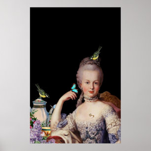 Marie mit Schlüssel und Schloss Poster