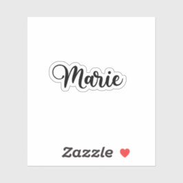 Marie Name - Handgeschriebene Kalligrafie Aufkleber