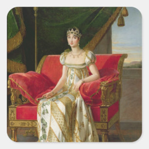 Marie Pauline Bonaparte Prinzessin Borghese, 1808 Quadratischer Aufkleber