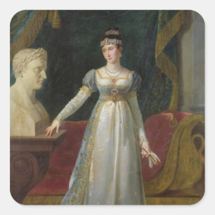 Marie Pauline Bonaparte Prinzessin Borghese, 1808 Quadratischer Aufkleber