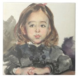 Marie-Portrait (Niedliches Jungmädchen) Fliese