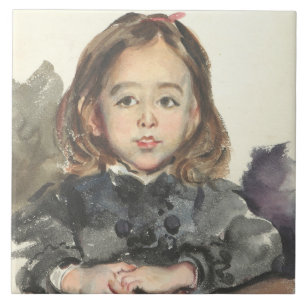 Marie-Portrait (Niedliches Jungmädchen) Fliese
