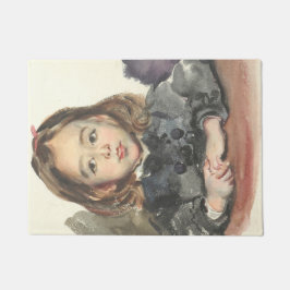 Marie-Portrait (Niedliches Jungmädchen) Fußmatte