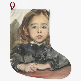 Marie-Portrait (Niedliches Jungmädchen) Großer Weihnachtsstrumpf
