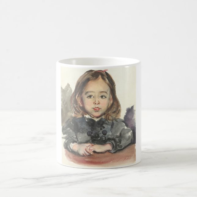 Marie-Portrait (Niedliches Jungmädchen) Kaffeetasse (Mittel)