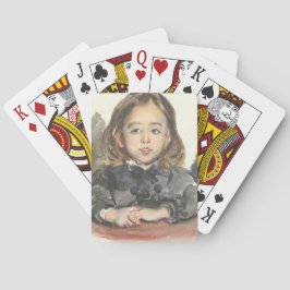 Marie-Portrait (Niedliches Jungmädchen) Spielkarten