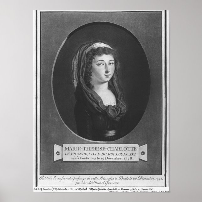 Marie-Therese-Charlotte de France, 17 Poster (Vorne)