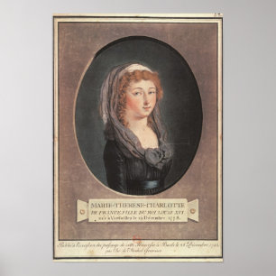 Marie-Therese-Charlotte De Frankreich gealtert Poster