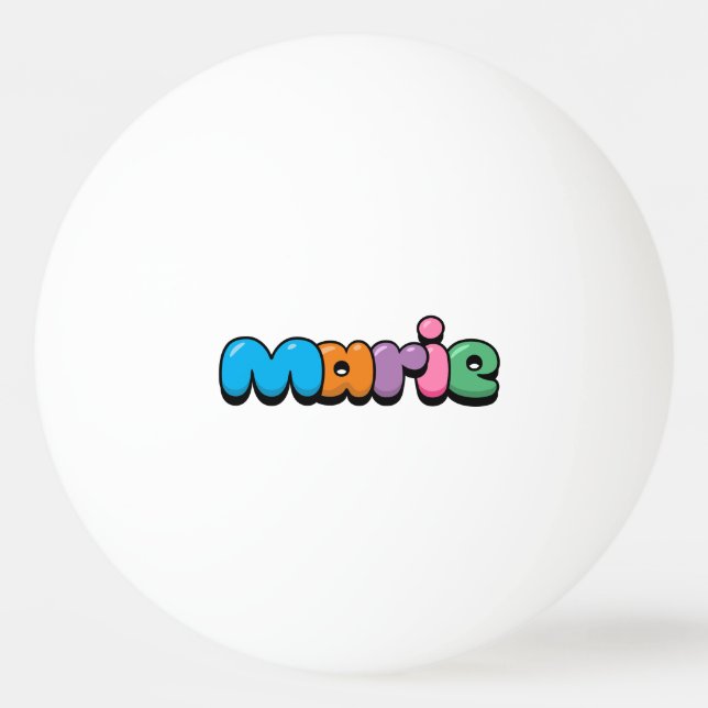 Marie Tischtennisball (Vorderseite)