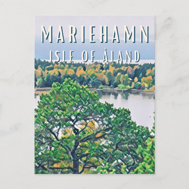 Mariehamn, Åland Postkarte (Vorderseite)