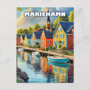 Mariehamn, ein ruhiges Juwel auf der Åland-Insel Postkarte