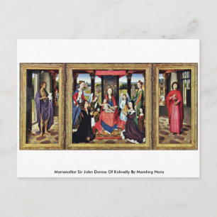 Marienaltar Sir John Donne of Kidwelly Postkarte