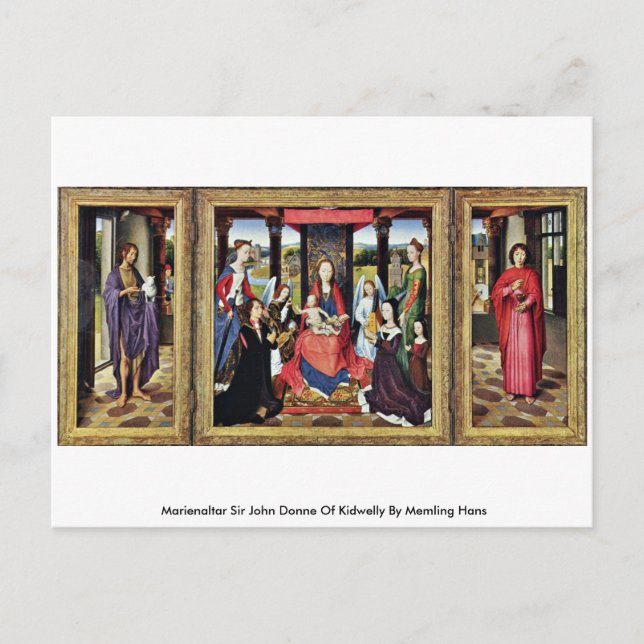 Marienaltar Sir John Donne of Kidwelly Postkarte (Vorderseite)