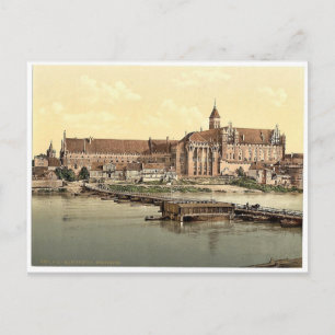 Marienburg, Westseite, Preußen, Deutschland (d.h.  Postkarte