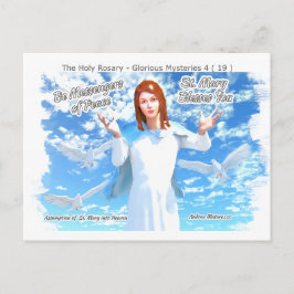 Marienerscheinung in den Himmel Postkarte