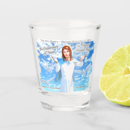 Marienerscheinung in den Himmel Schnapsglas