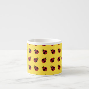 Marienkäfer 60er Retro cool rot gelb Espressotasse