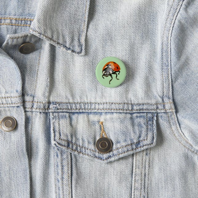 Marienkäfer-Abzeichen Button (Beispiel)