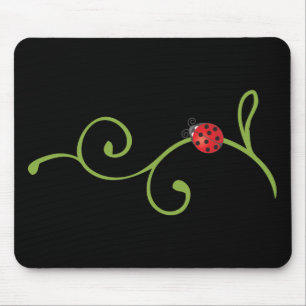 Marienkäfer am Rebstock Mousepad