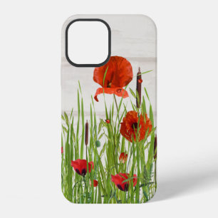 Marienkäfer auf Rotem Mohn iPhone 12 Hülle
