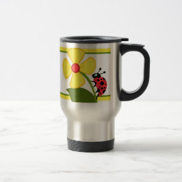 Marienkäfer-Blume Reisebecher