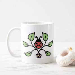 Marienkäfer-Blumen-Tasse Kaffeetasse