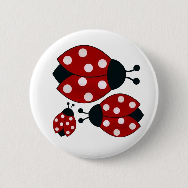 Marienkäfer Button (Vorderseite)
