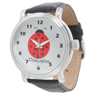 Marienkäfer-Design Armbanduhr