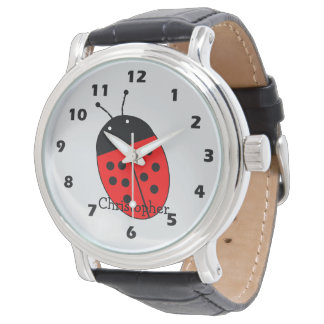 Marienkäfer-Design Armbanduhr