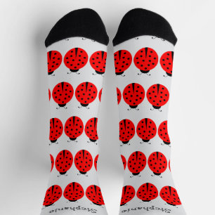 Marienkäfer-Design Socken